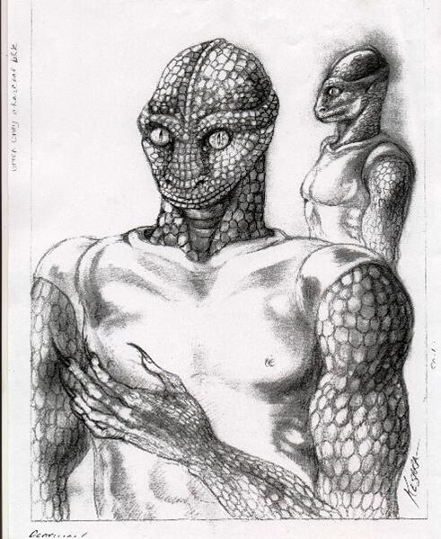 Reptilian depiction
